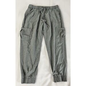 Hanes Comfort Fit Women's Sz XL Scrubs‎ Pant Joggers Elastic Tie Waist Gray
